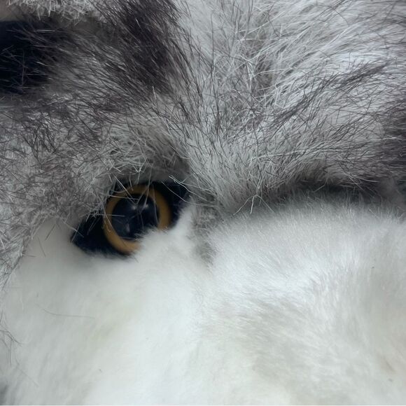 Folkmanis 15” Plush Gray Timber Wolf Hand Puppet - Picture 3 of 14